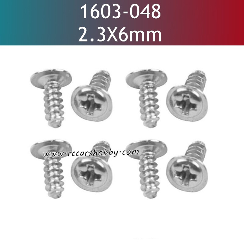 UDIRC UD1603 RC Car Parts 2.3X6MM PB Screws 1603-048