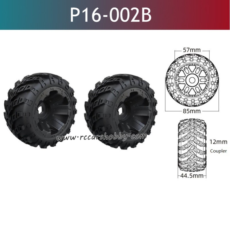 UDIRC UD1610 Pro RC Car Parts Rubber Wheels P16-002B