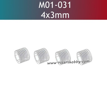 UDIRC UD1610pro Parts 4x3mm Set Screws M01-031