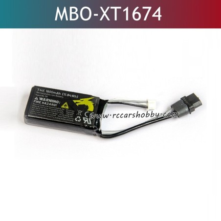 UDIRC UD1610S High Speed RC Car Parts 7.4V 1600mAh Battery XT-Plug MBO-XT1674