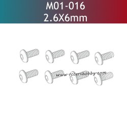 UDIRC UD1610 Pro Parts 2.6x6mm TB Hexagon Socket Button Head Tapping Screw M01-016