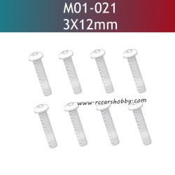 UDIRC UD1610 Pro RC Car Parts 3x12mm TM Hexagon Socket Button Head Machine Screw M01-021