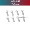 UDIRC UD1610 Pro RC Car Parts 2x8mm PM Hexagon Round Head Machine Screw M01-057