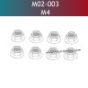 UDIRC UD1610 Pro RC Car Parts M4 Hex Flanged Lock Nut M02-003