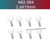 UDIRC UD1610 Pro RC Car Parts 2.6X15MM Outer Hexagonal Flange Screw M02-004