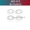 UDIRC UD1610 Pro RC Car Parts 8x12x4MM Ball Bearings M03-012