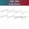 UDIRC UD1610S Parts 2.6X12MM HB Hexagon Socket Head Cap Tapping Screw M01-004