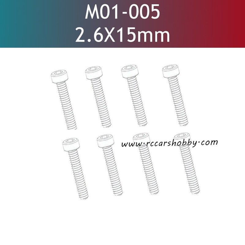 UDIRC UD1610S Parts 2.6X15MM HB Hexagon Socket Head Cap Tapping Screw M01-005