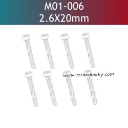 UDIRC UD1610S Parts 2.6X20MM HB Hexagon Socket Head Cap Tapping Screw M01-006