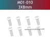 UDIRC UD1610S Parts 3x8MM HM Hexagon Socket Head Cap Machine Screw M01-010