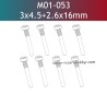 UDIRC UD1610S Parts 3x4.5+2.6x16mm Hexagon Socket Head Cap Half Thresded Tapping Screw M01-053