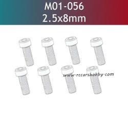 UDIRC UD1610S Parts 2.5x8mm Hexagon Socket Head Cap Machine Screw M01-056