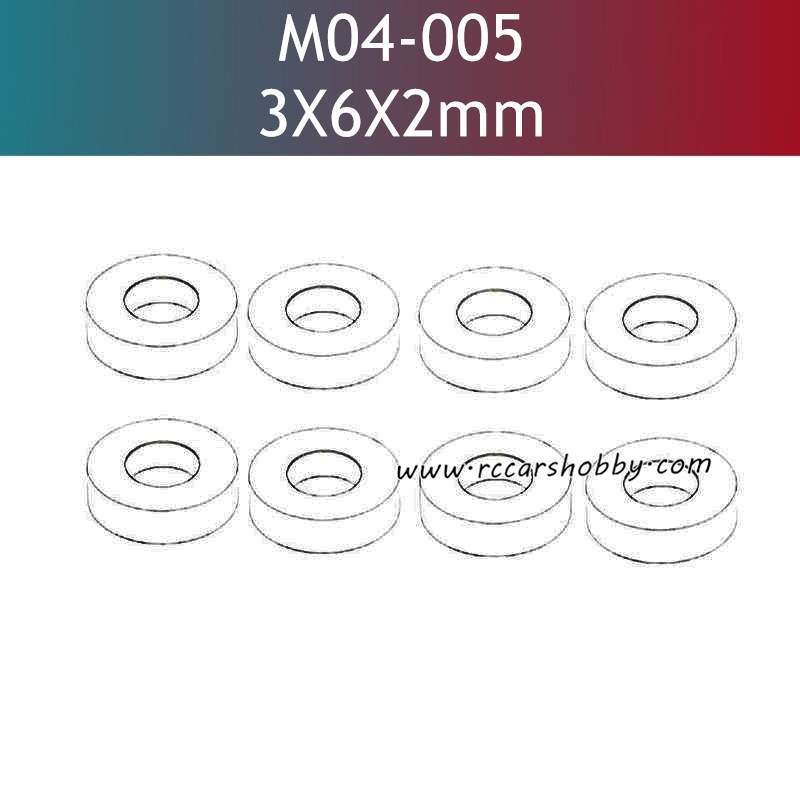 UDIRC UD1610S Parts 3X6X2MM Shock Absorber Copper Bushing M04-005