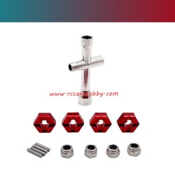 UDIRC M16 High Speed RC Car Upgrade Parts 12mm Sleeve Red