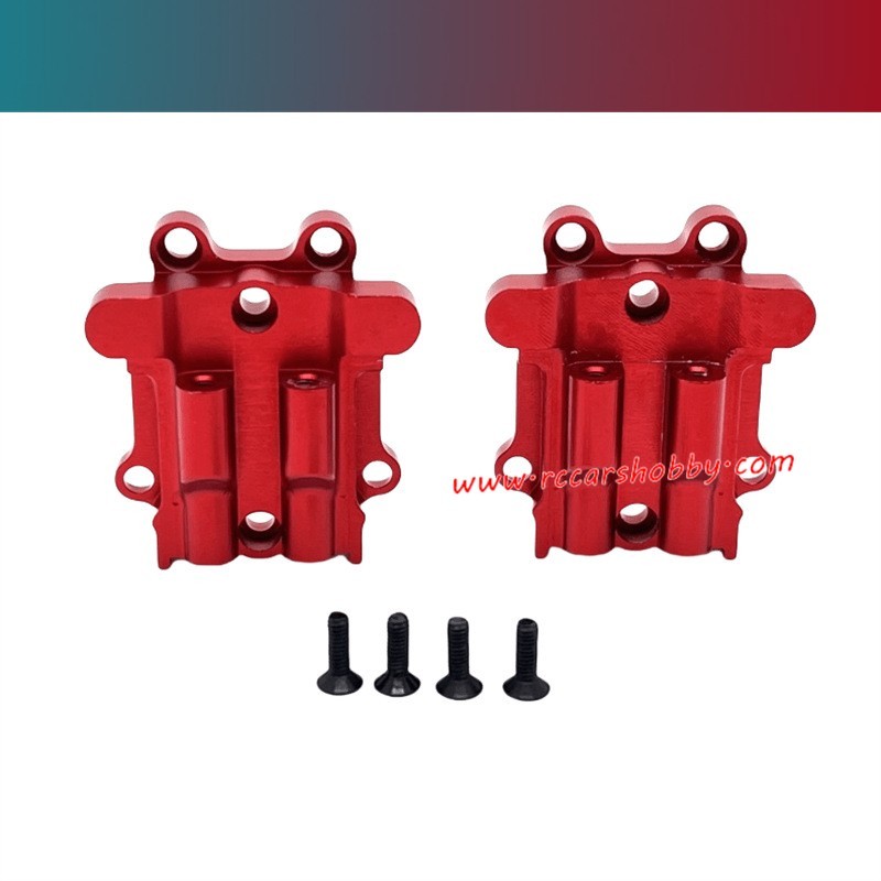 UDIRC M16 High Speed RC Car Upgrade Parts Front and Rear Gearbox Covers Red