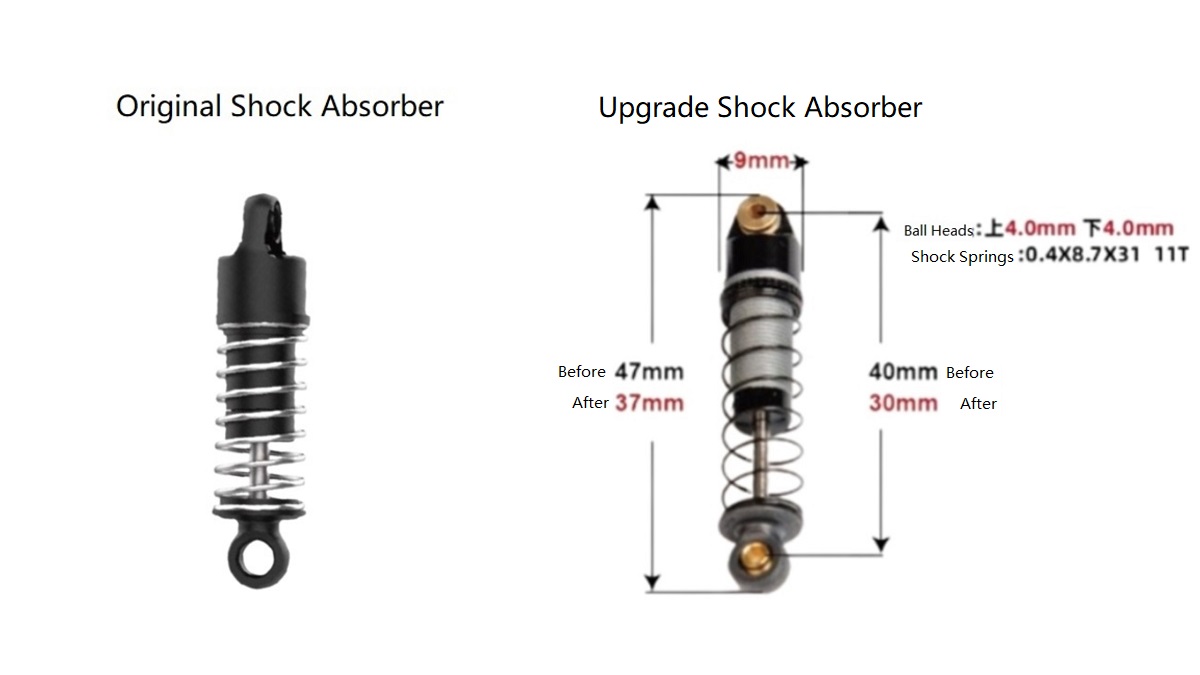 UDIRC UCX2401 Parts Shock Absorber Comparison