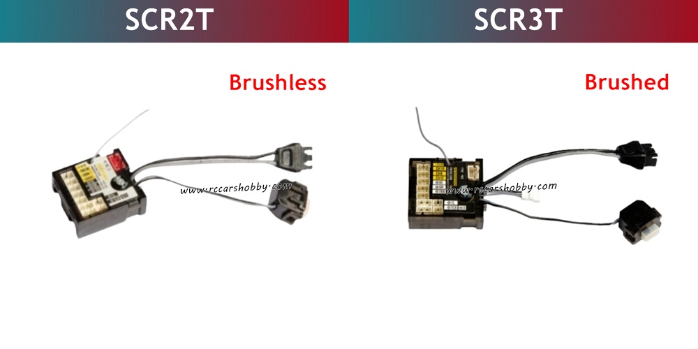 brushed and brushless versions of UDIRC UCX2405 receiver:
